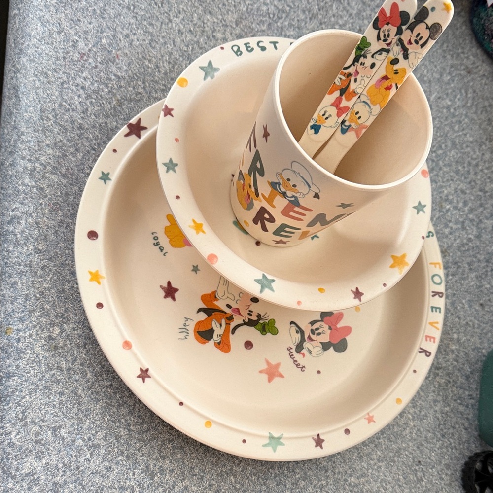 Disney Multicolor Dinnerware Set